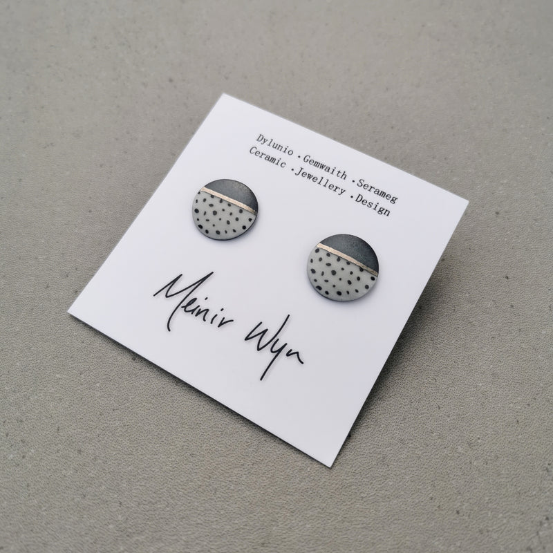 Large Dotted Studs