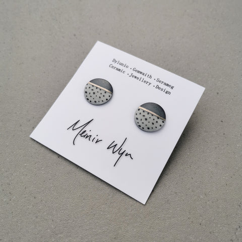 Large Dotted Studs