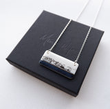 Navy Abstract Necklace