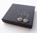 Pink Ink Drip Drop Earrings