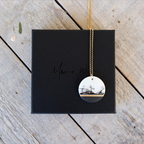 Abstract Circular Gold Necklace (small)