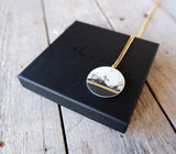 Abstract Circular Gold Necklace (small)