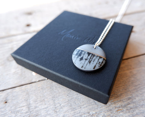 Blue Ink Drip Necklace