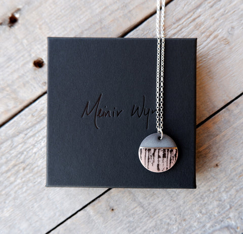 Pink Ink Drip Necklace (Small)