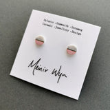 Small Pink Marbled Studs