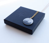 Abstract Marbled Gold Necklace