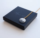 Small Abstract Circular Gold Necklace
