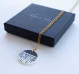 Gold Ink Drip Necklace