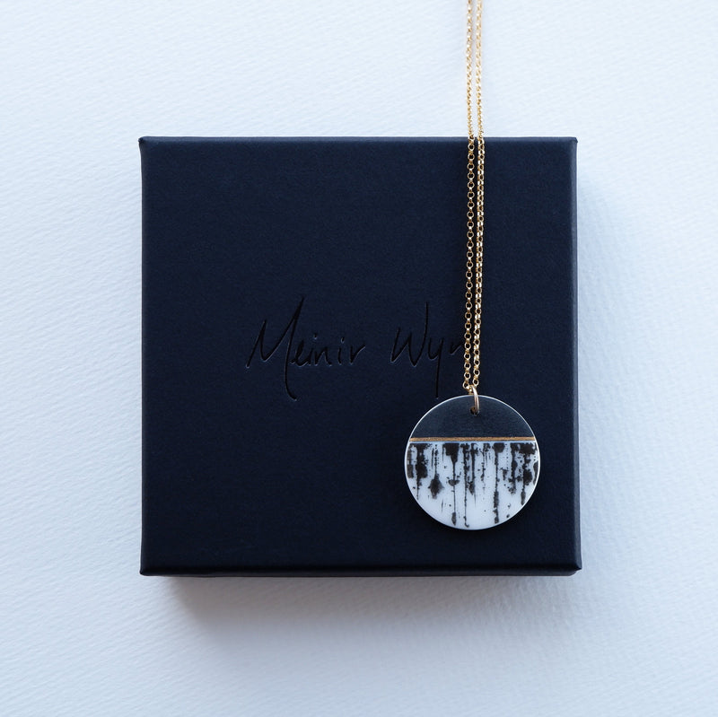 Gold Ink Drip Necklace