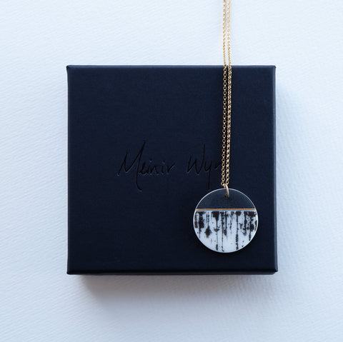 Gold Ink Drip Necklace