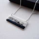 Navy Abstract Necklace
