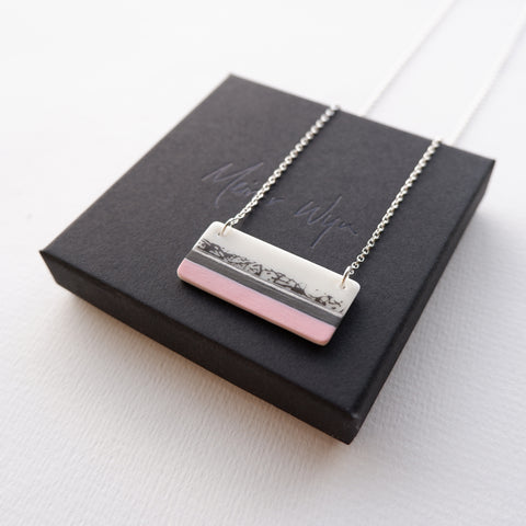 Pink Abstract Necklace