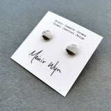 Medium Porcelain & Platinum Studs