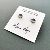 White & Slate Studs
