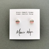 Small Pink Marbled Studs