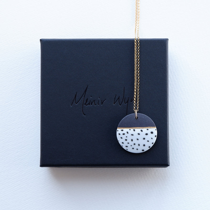 Dotted Gold Necklace