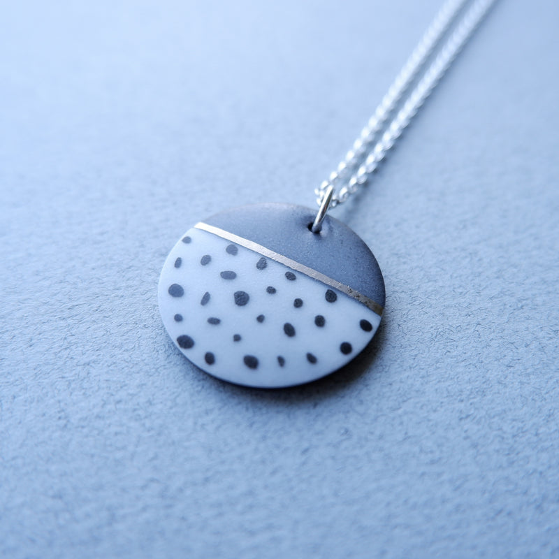 Blue Dotted Necklace